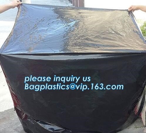 Square Bottom 4mil Clear Pallet Cover, square bottom bag on roll pallet cover bag, Polyester Pallet Cover Bags, Pallet T