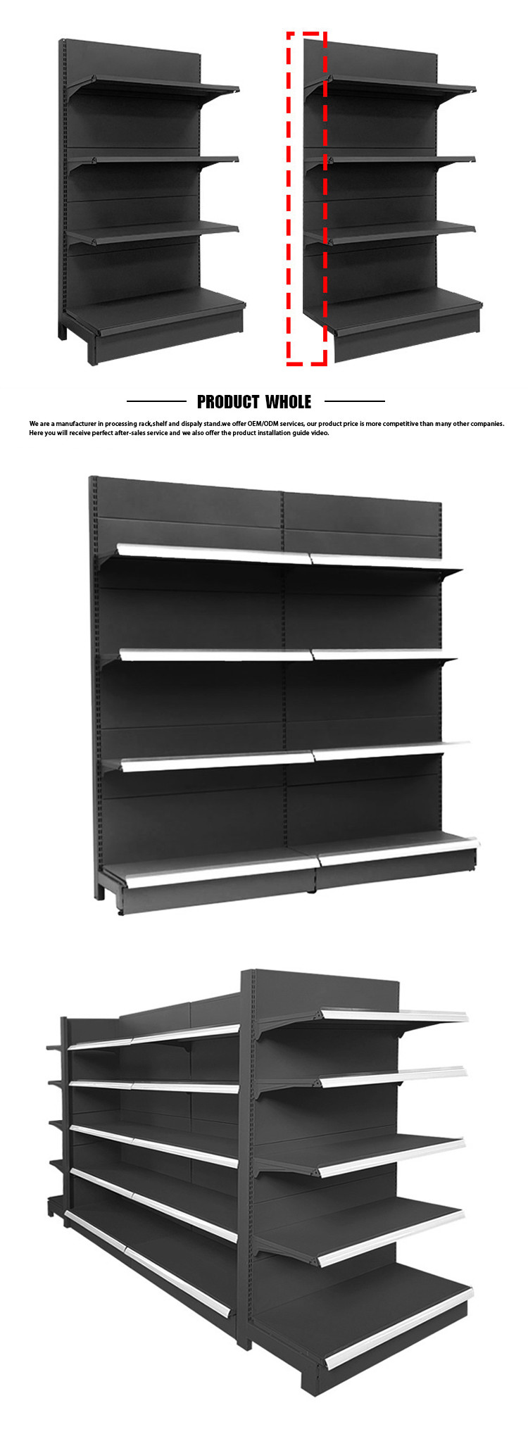 Supermarket Display Shelving for Durability and Customization Options
