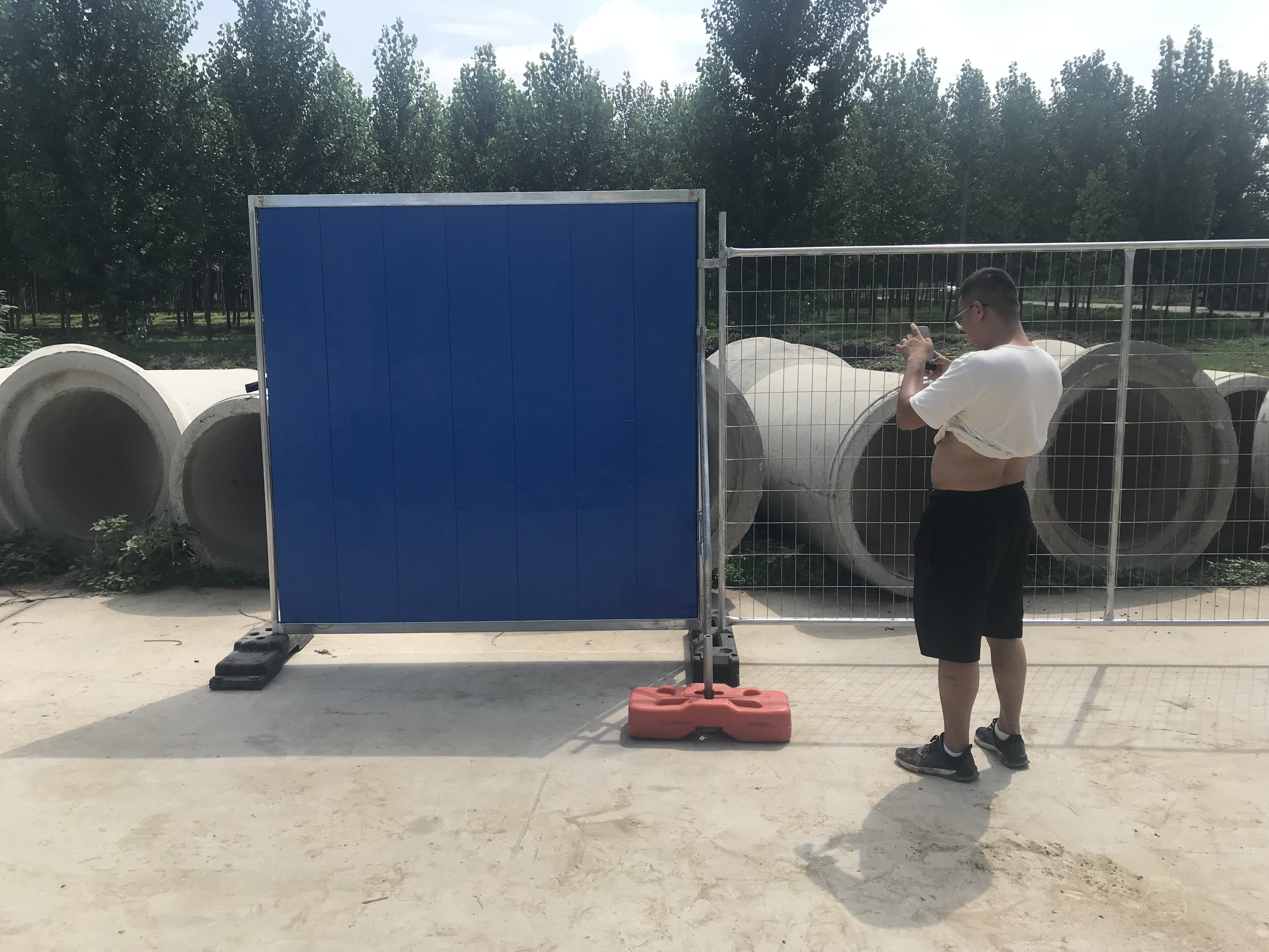 Color Bond Steel Temporary Hoarding Available Customized Size