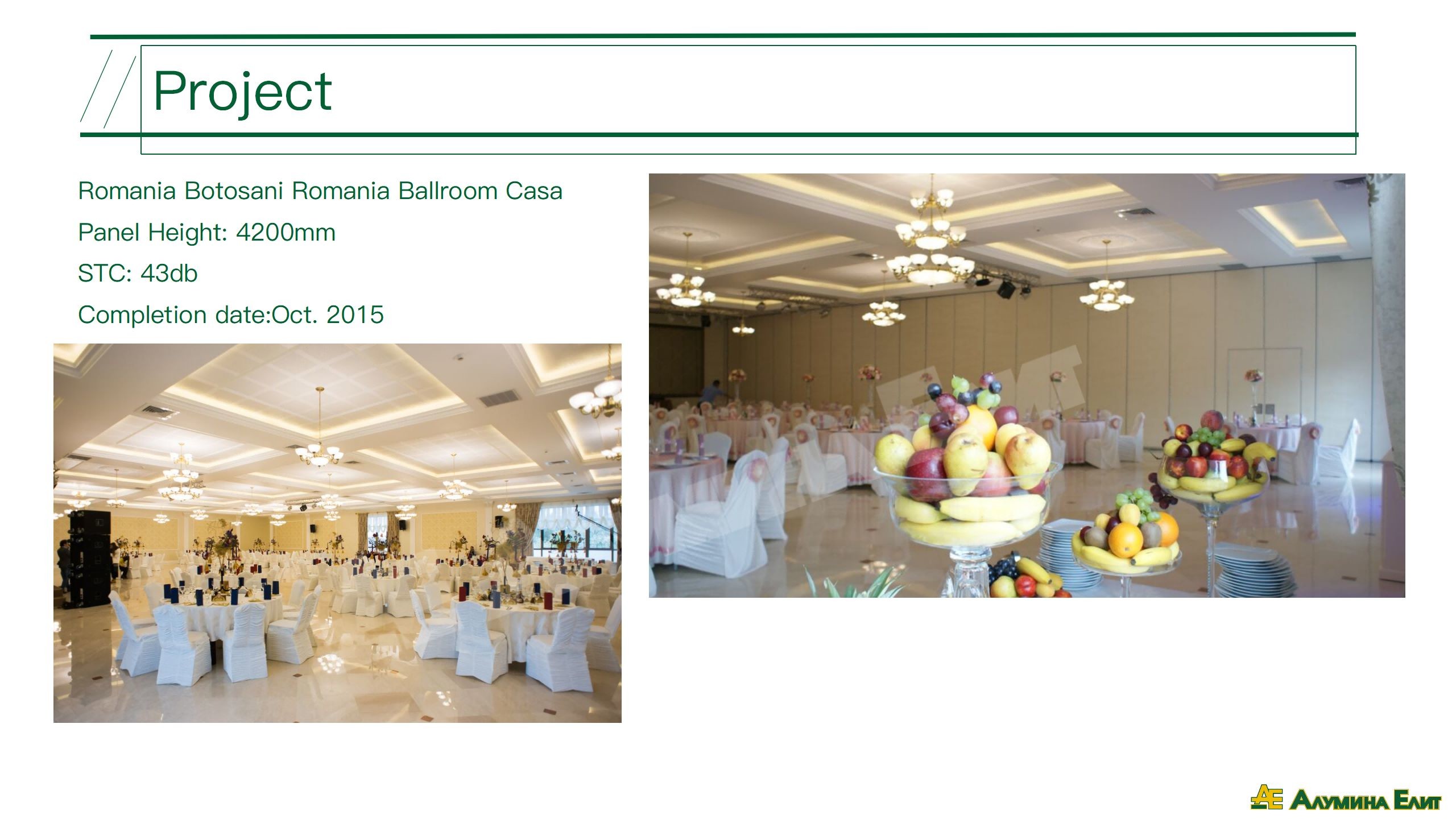 Hotel Soundproof Operable Partition Wall System For Function Meeting Room
