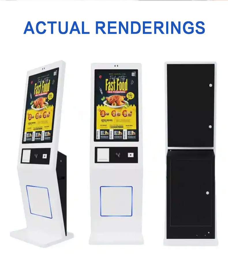Wall Hot sale wall Mounted 18.5 Self-service Payment Kiosk 58mm Thermal Printer and Customizable Installation