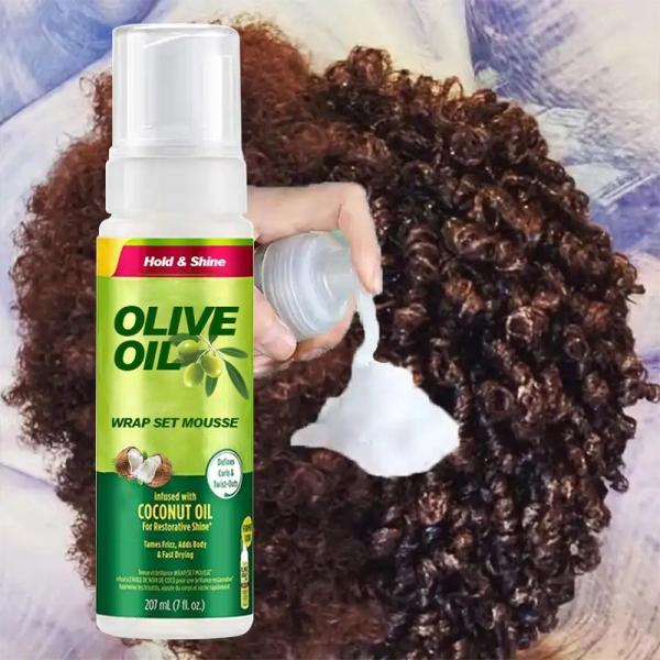 Olive Oil Mousse Unisex Hair Mousse Olive Homecurly Wigparty Styling Curly Hair