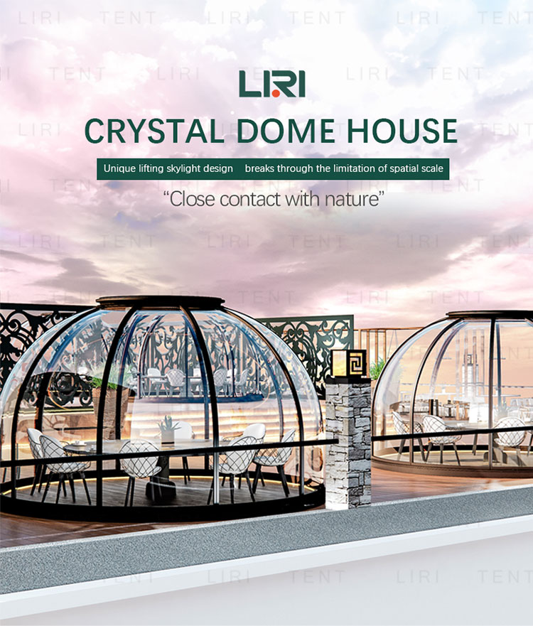 Outdoor 360 Degree Cystal PC Bubble Dome Tents Restaurant Igloo House