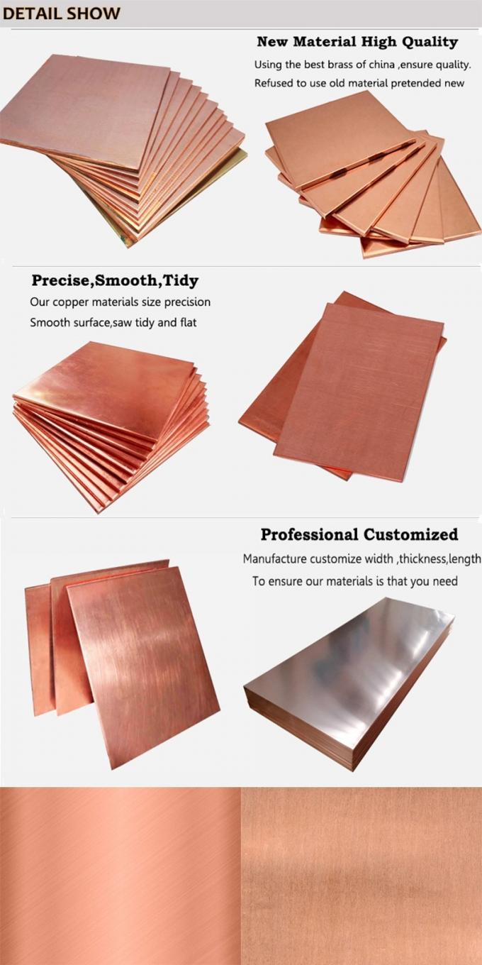 C110 C12200 C11000 Copper Sheet 2000 X 1000 500mm 600mm Cathode 3