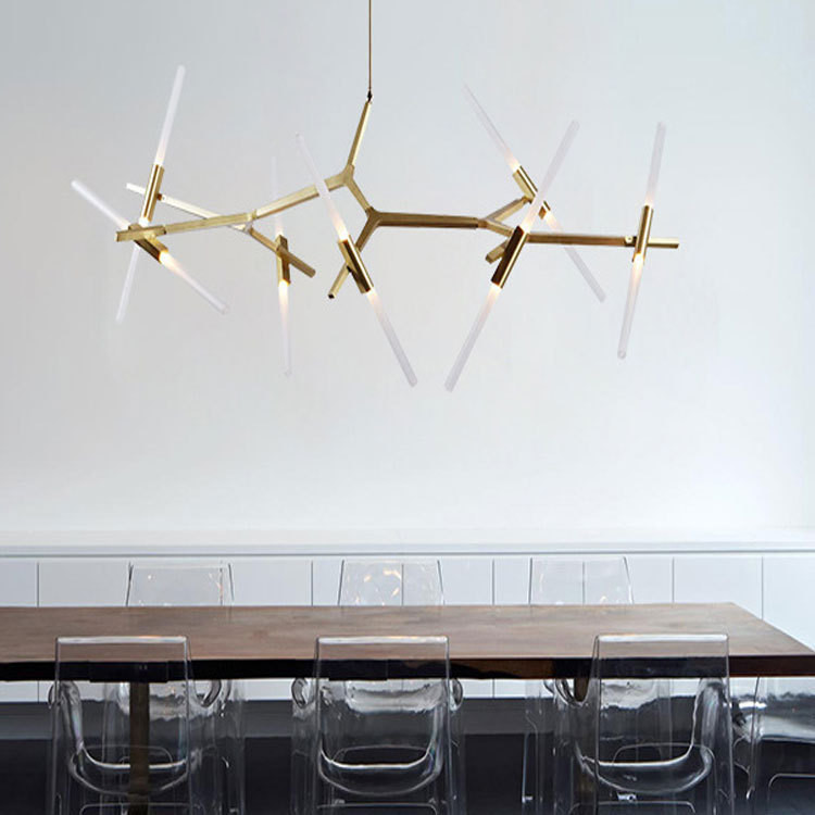 Rotate 360 Degree Aluminium G9 Ceiling Pendant Lighting For Living Room