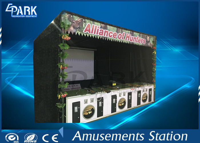 1800W 1 - 6 Players Shooter Arcade Machines / 3D Shooting Game Simulator
