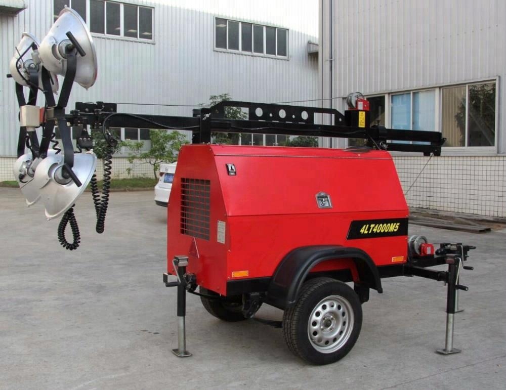 Kubota 300wX4 Portable Light Tower 7m Genset Lighting Tower