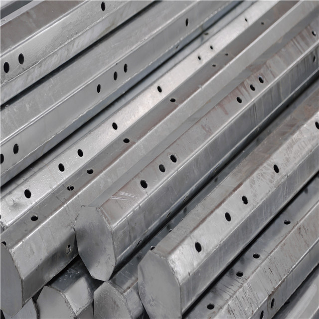 Polygn Steel Electric Pole Galvanized Transmisson Steel Pole
