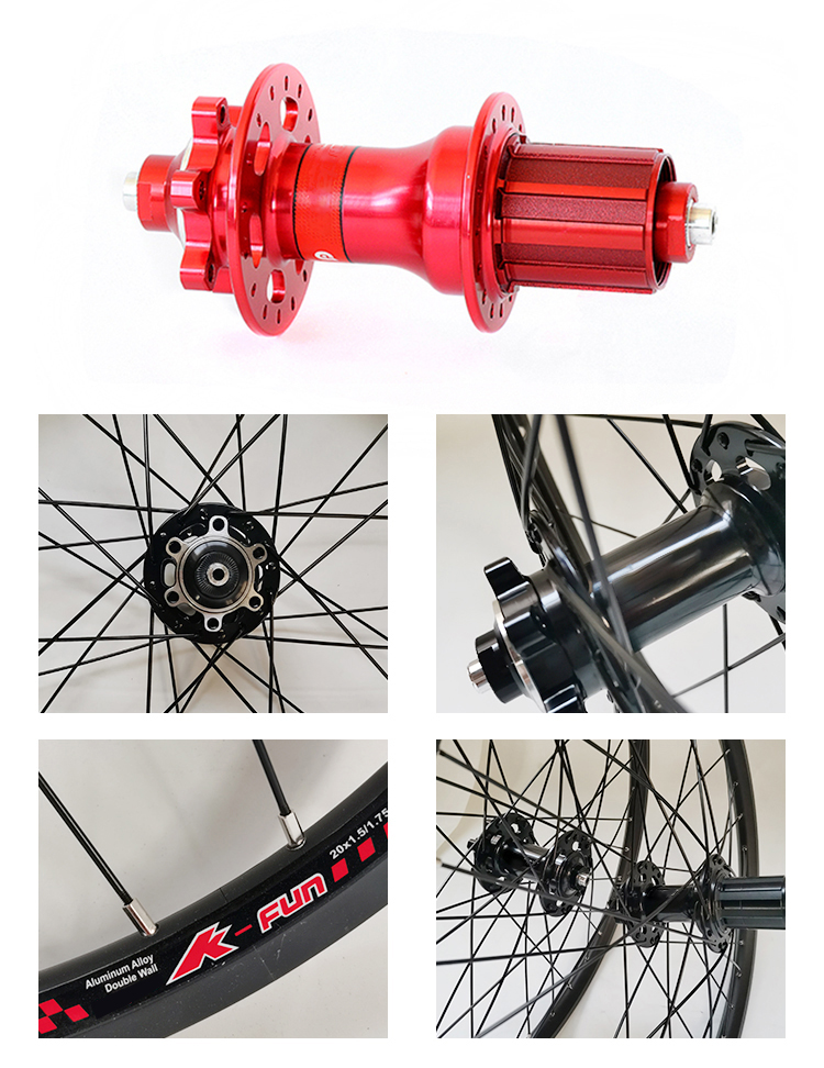 20 Inch Small Bicycle Wheel Combo Set Offered 20/28 Spokes Perfect for Compact Bikes