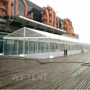 Clear Roof Transparent Frame Tent , Huge Custom Party Tents On Deck Platform