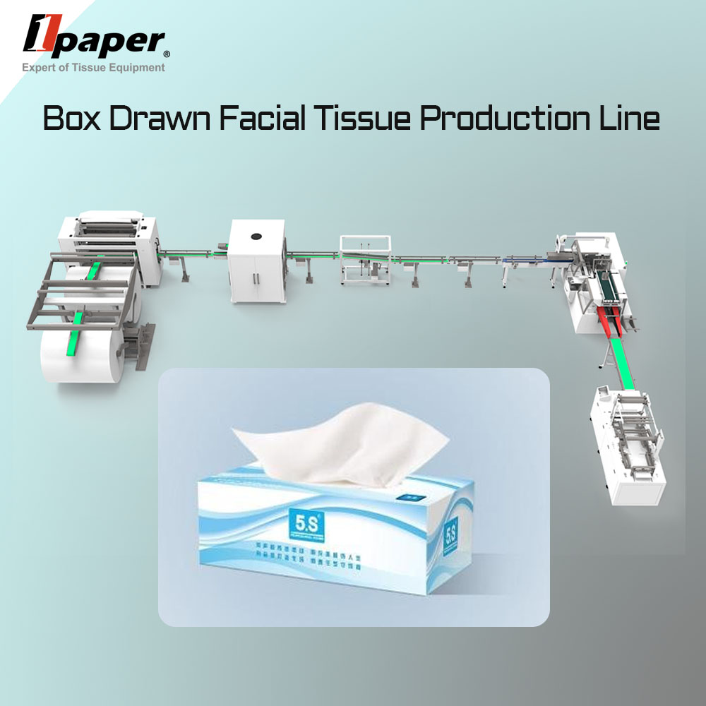 Drawing Facial Tissue Folder Slitter Bag Backing Machine Equipment with 120m/min Speed