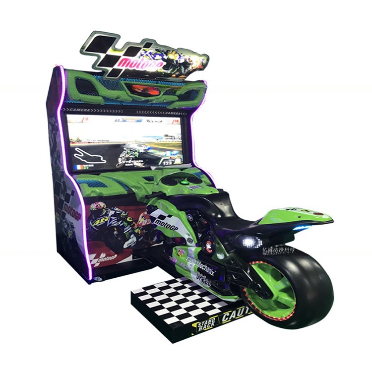  GP Race Bike Simulator Comfortable Realistic Motorcycle Simulator With 42&quot; Monitor Manufactures
