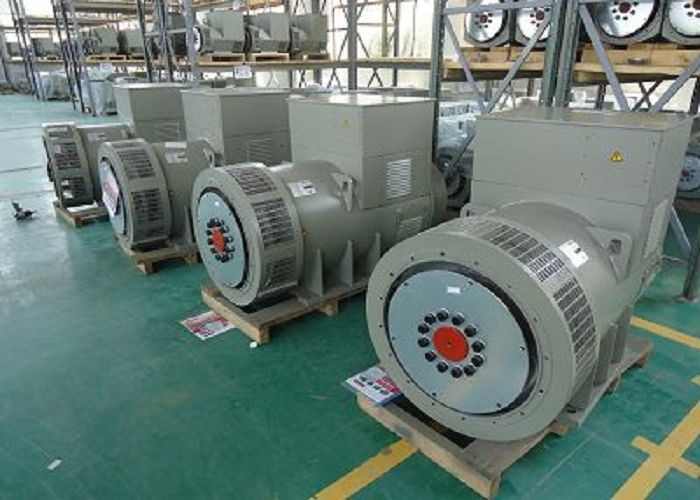 Double Bearing Electric Alternators Three Phase 25kw 30kva 12 / 6 Wire