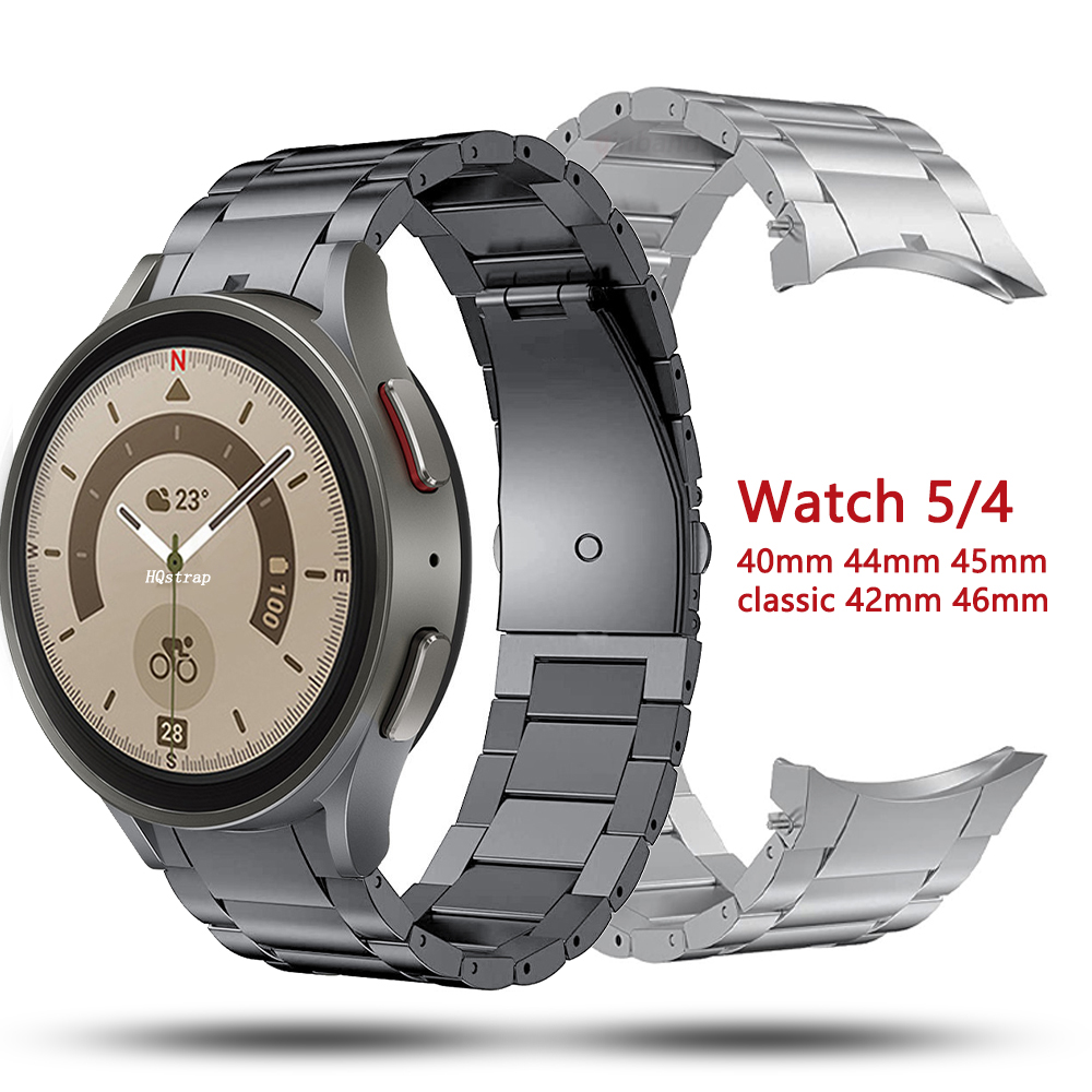 Folded Safety Buckle Metal Watchband for SamSung Watch 5 100% Professional QC Passed