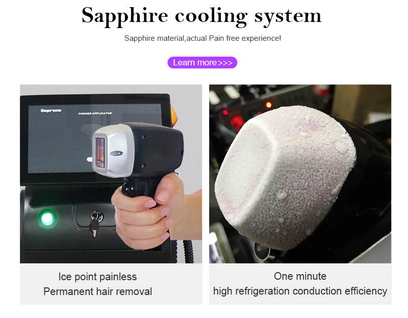 Removal Permanent Hair Diode Laser Machine 755Nm 1064Nm 755 808