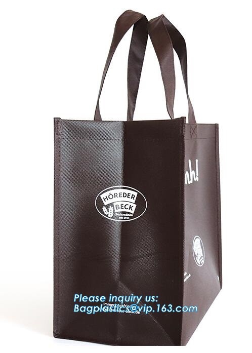 Wholesale factory custom fashion laminated non woven bag, Shopping printing fabric insulated foldable bag, custom pp non