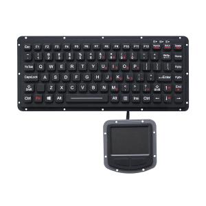Ruggedized USB Waterproof Keyboard IP67 Silicone Rubber With Rectangular Keys