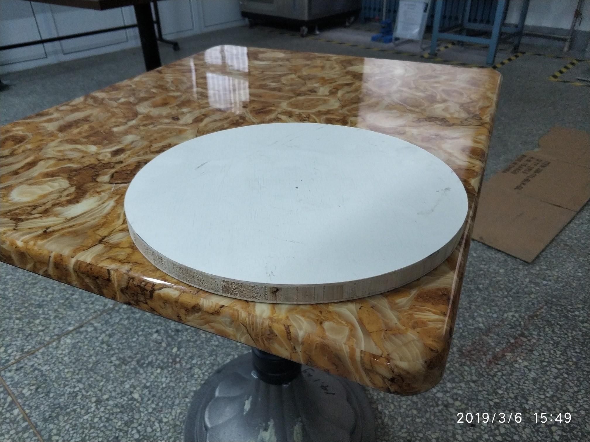 Metal Cast Iron Restaurant Table Bases / Powder Coating Tulip Table Base