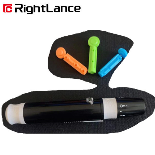 Eject White Painless Lancing Device ABS 26g Blood Glucose Test