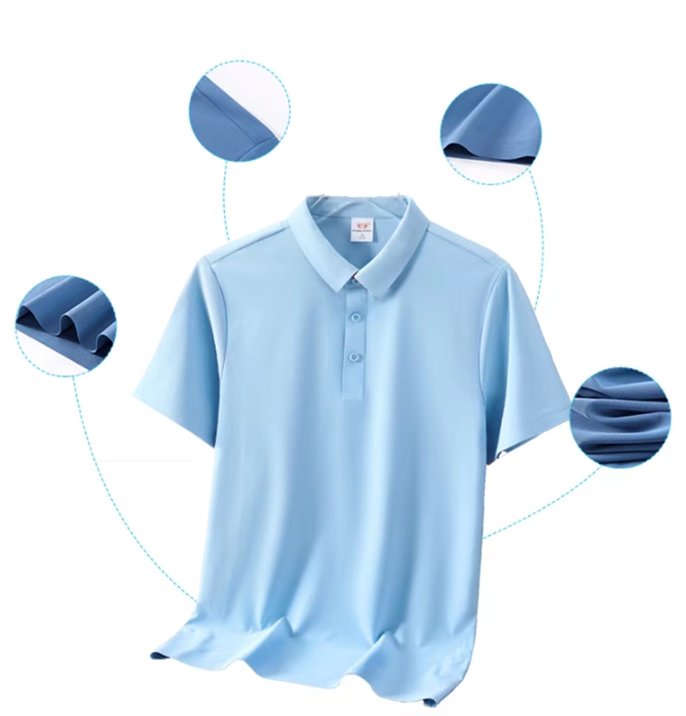 Short Sleeve Work Clothes T-shirt for Men and Women Customized Logo Embroidered Polo Shirt