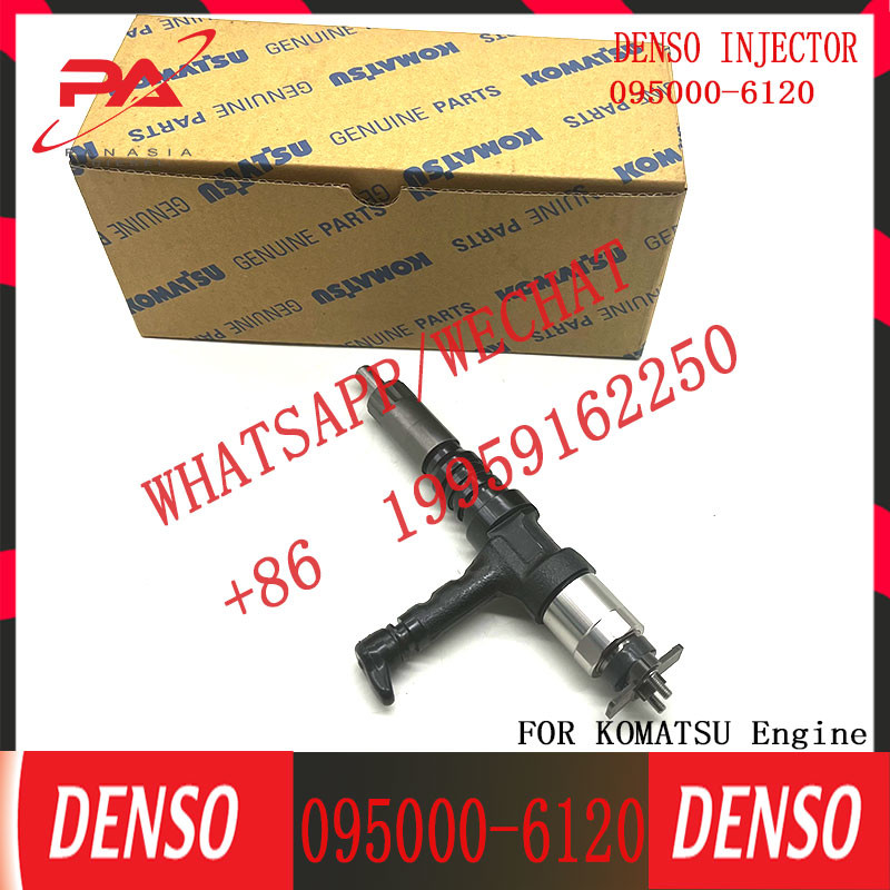 High quality new PC650-8 Diesel Engine 6D140 Common Rail Fuel Injector 095000-6120