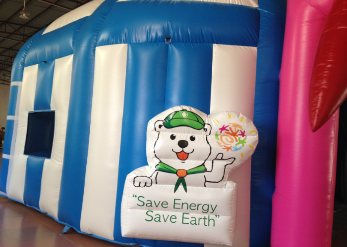 Sealed Blow Up Shelter Tent , Advertising Car Blow Up Gazebo Tent Pvc Tarpaulin