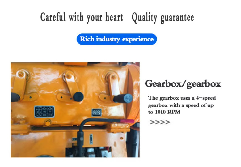 150 Meters Drill Depth Diesel Engine Soil Testing Drilling Rig For 150 Mm Drilling Hole Diameter