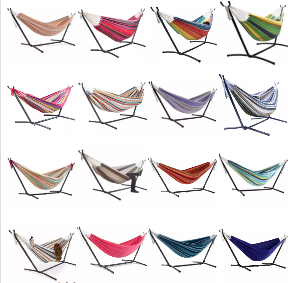 Outdoor Canvas Hammock Swing Modern Style Beach Cotton Canvas Hammock
