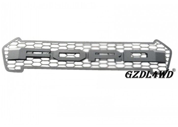 ABS Plastic Material Car Front Grill Mesh Matte Black For Ranger 2015 - 2016