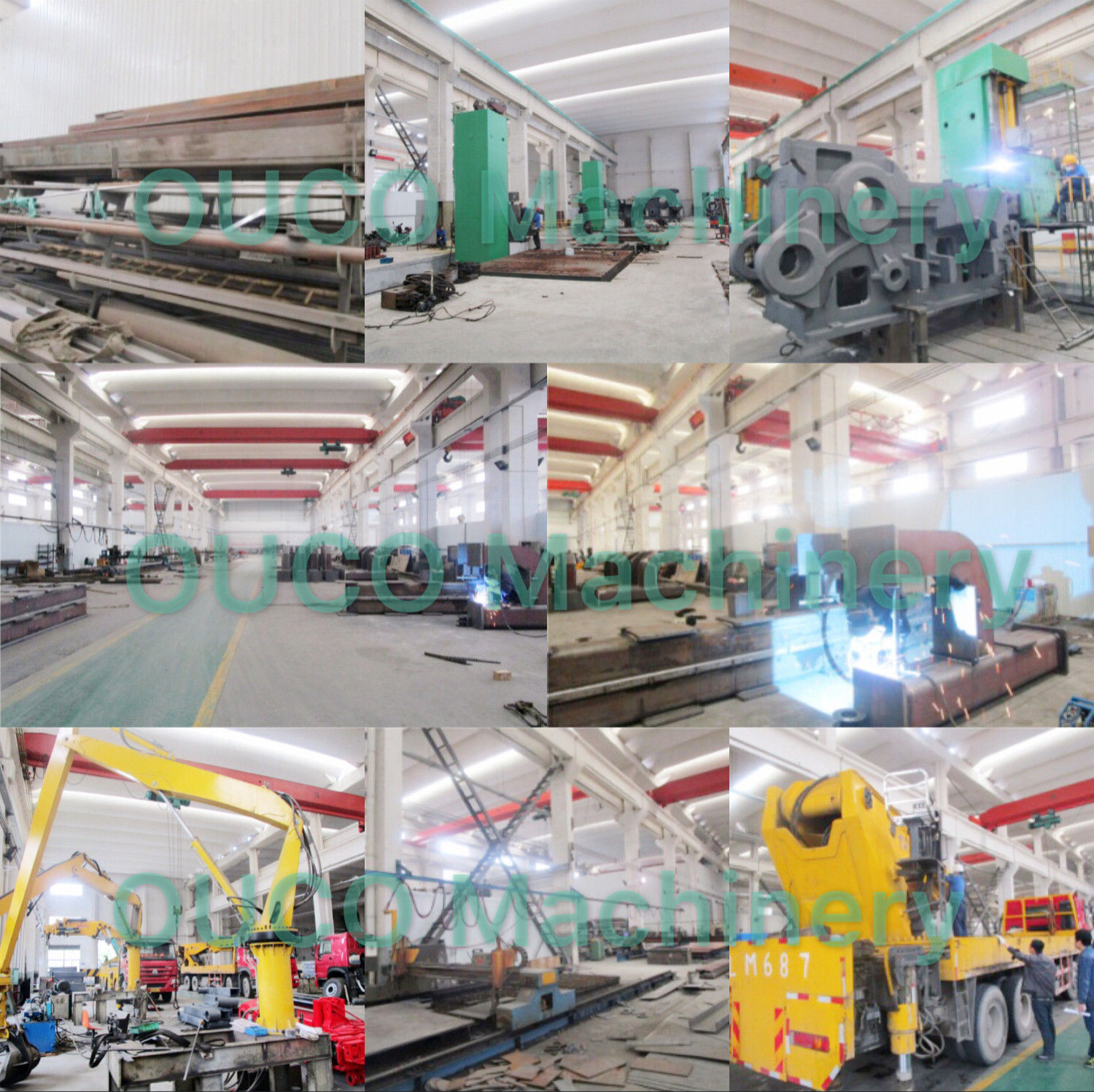 Yellow Cormach 10t Foldable Boom Lorry Mounted Crane