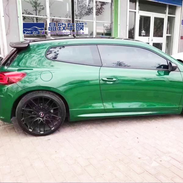Crystal Glossy Post Green Car Vinyl Wrap Air Self-adhesive Decoration Roll Film