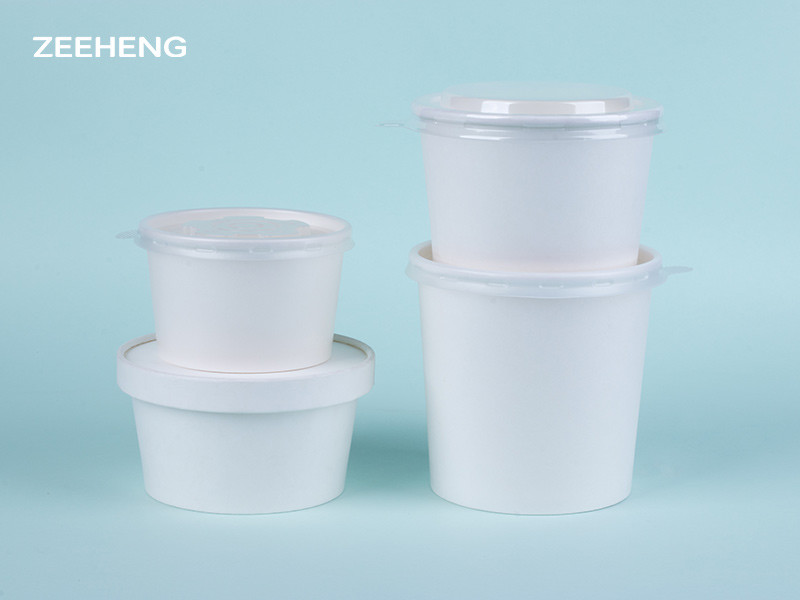 Hot Soup Paper To Go Soup Cups For Restaurant / Hotel