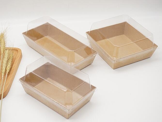 Wholesale custom Paper Cookies packing Cake Box with PVC window,Wholesale Plastic Square Birthday Wedding Packaging Clea
