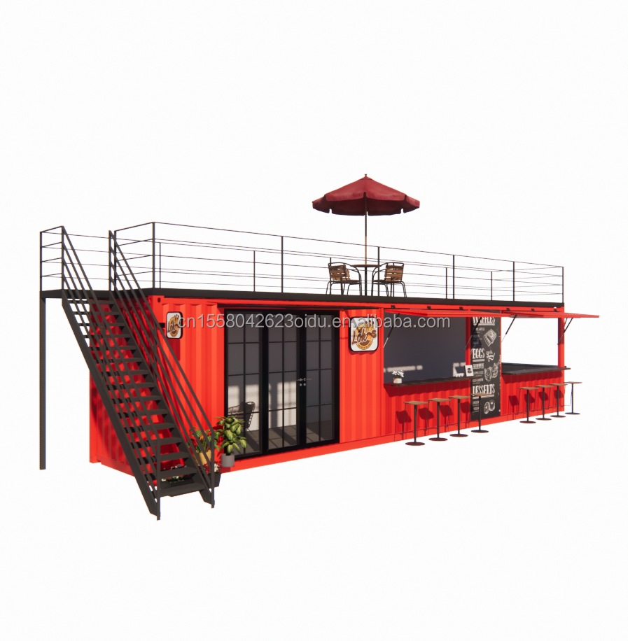 Shop 20ft 40ft Container Store Expansion Booth Design Your Own Outdoor Coffee Shop with Aluminum Alloy Windows