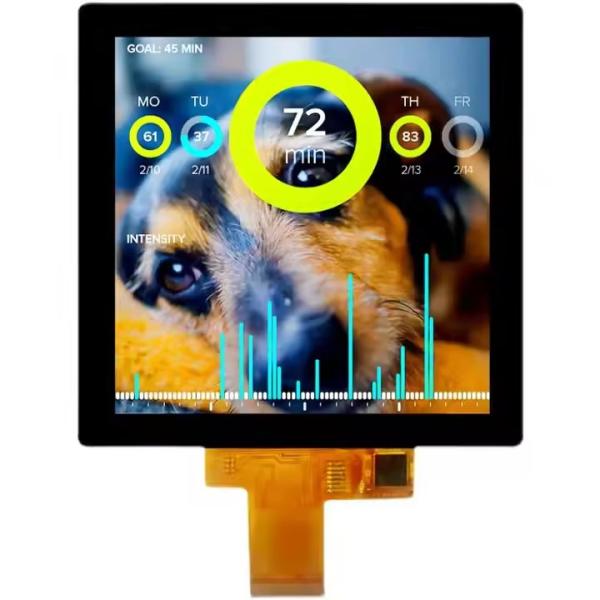 3.95 Inch 480*480 Resolution TFT LCD Display with 300CD/M2 Brightness and RGB