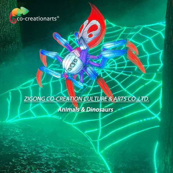 Quality Spider Chinese Light Lantern White Lighting Color Perfect For Decorating Event for sale