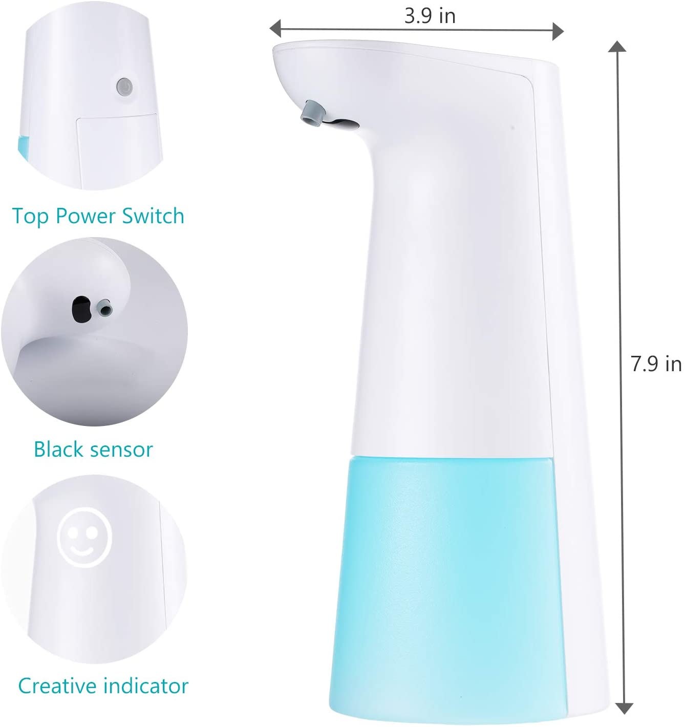 OEM Battery Operated Soap Dispenser FCC 250ML Touchless Foaming For Home