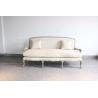 Buy cheap Event french style sofa with linen faric oak wood sofa 3 seaters upholstered from wholesalers