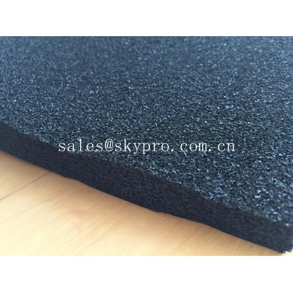 Quality EPDM foam rubber sheet black color , open cell rubber sheet for insulation for sale