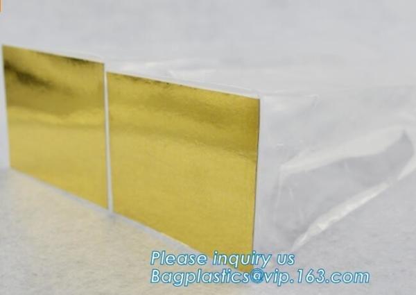 Factory wholesale side gusset clear polybag plastic square flat bottom bopp bag
