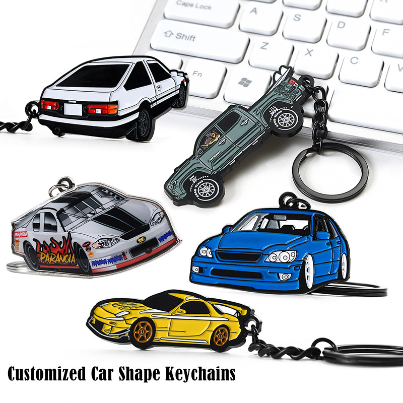 Custom Metal Enamel Keychain Engraving Key Chains Small Keychain Rings