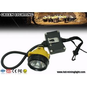  ABS IP68 Rechargeable LED Headlamp Underground Mining Lights With Warning Light Manufactures