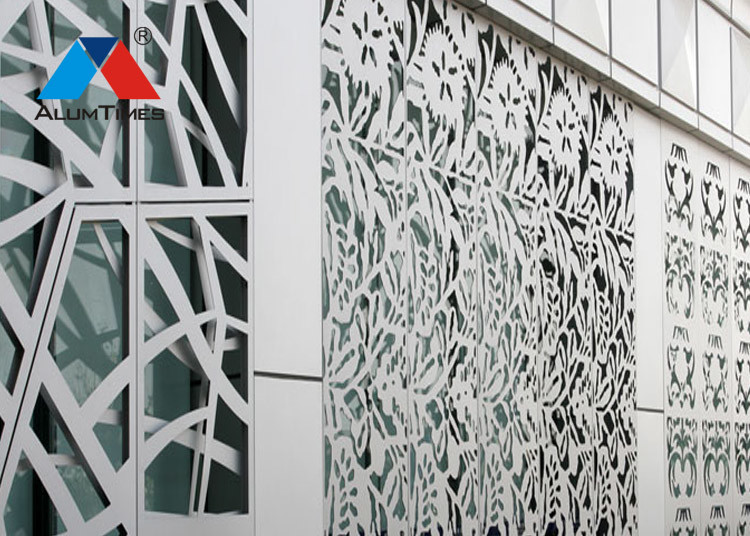 Custom Perforated Aluminum Plate For Supermarkets Laboratories Facade