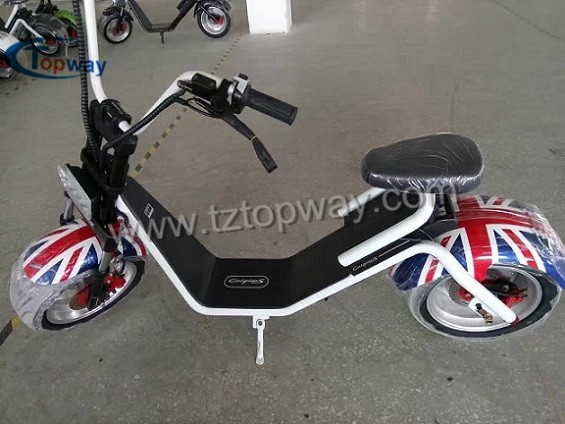 Citycoco 1200W 18*9.5inch big Wheel Electric Scooter with wide tyre