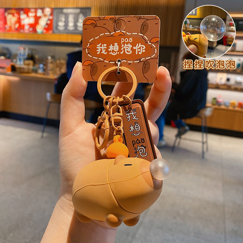 Vibrant Silicone Cartoon Keychain Tastless Tags for Personal and Office Goodie Bag Stuffer