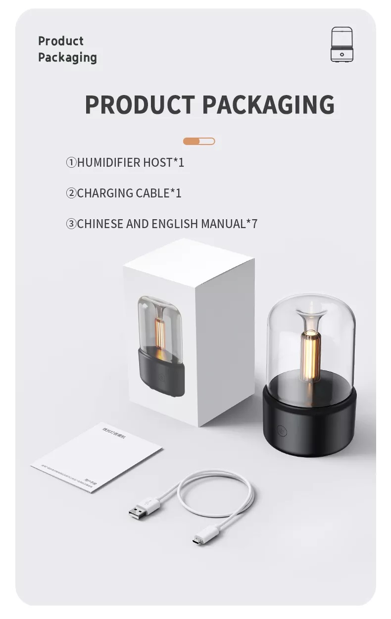 Mist Nebulizer Humidification Aromatherapy Diffuser Mini Portable Air Humidifier Diffuser With Atmosphere Light