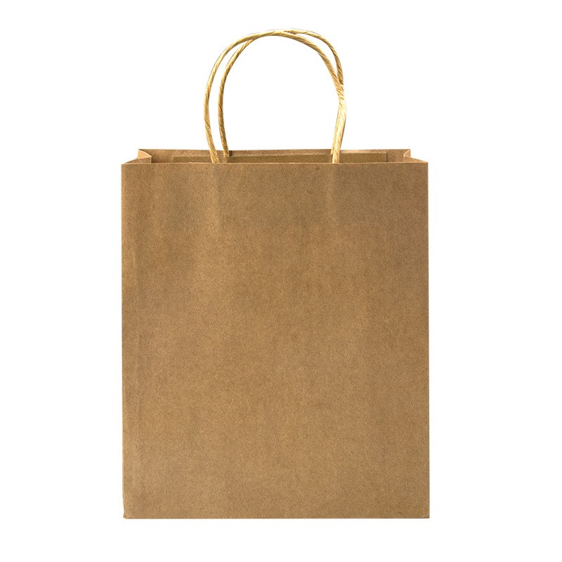 Brown Biodegradable Bulk Craft Paper Bags , Durable Paper Shopping Bags With Handles