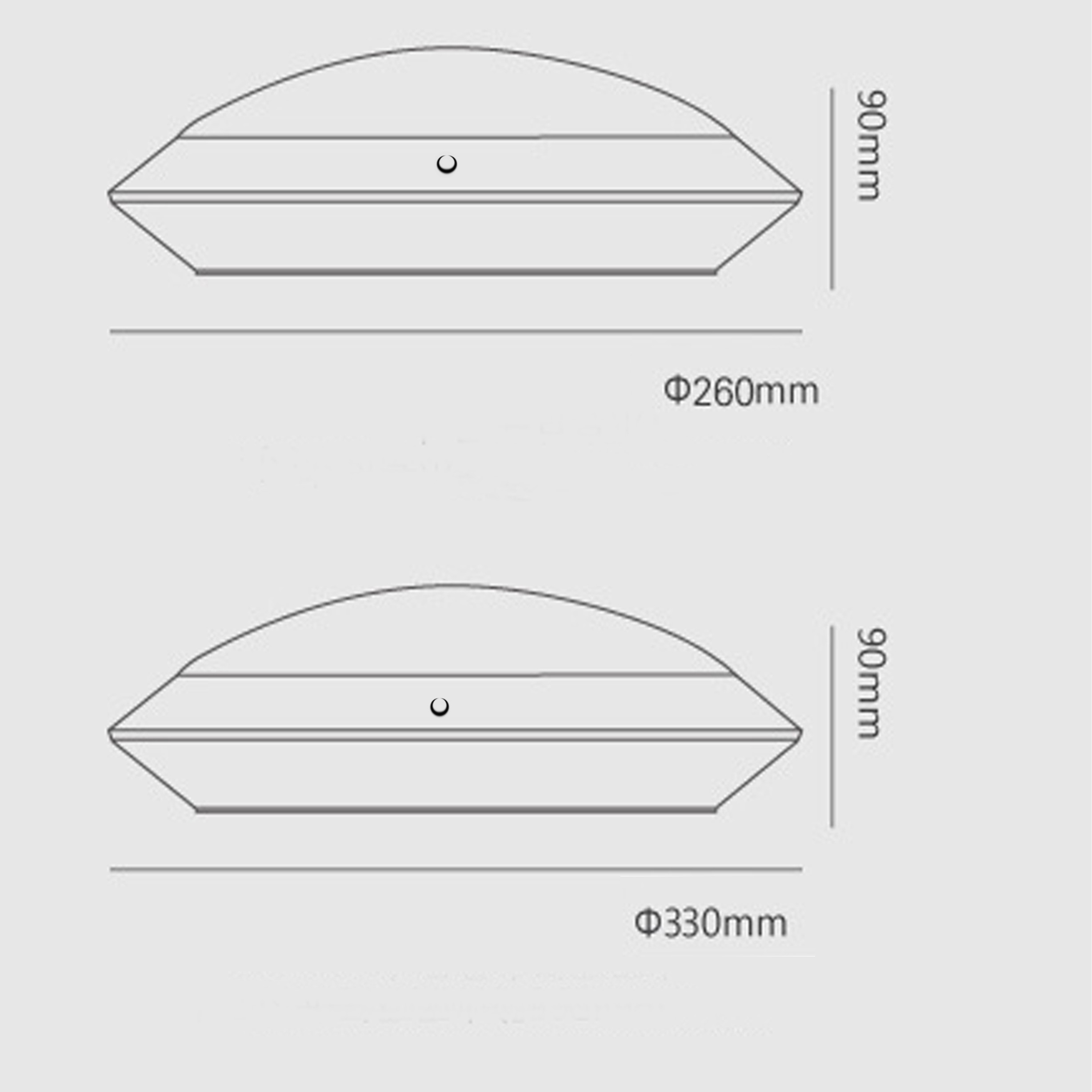 Energy Saving Round LED Ceiling Lights For Stair Lighting 85-264VAC 12 Watt