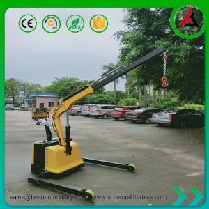 China Movable Electric Floor Crane Floor Mounted Rotate 360 Degree Industrial 1 Ton load on sale