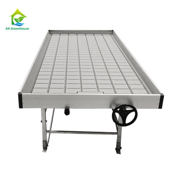 Ebb And Flow 4FT*8FT Vertical Hydroponic Movable Rolling Bench Grow Table With